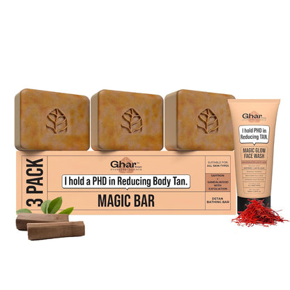 Magic Soap 3 Pack + Magic Face Wash 100ml