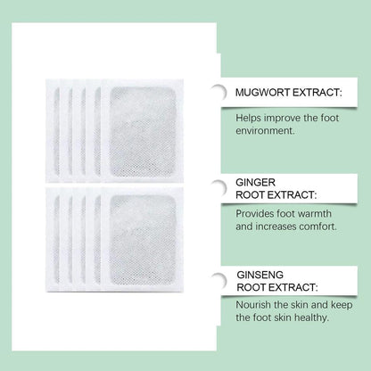 Herbal And Gentle Ingredient Detox Foot Pads (Pack Of 1) 10 Pcs