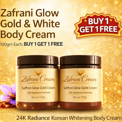 Zafrani Glow Glod & White Body Cream Buy 1 Get 1 Free