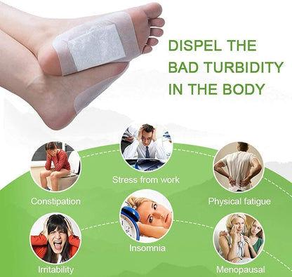 100% Merbal & Gentle Ingredient Detox Foot Patch (1 BOX = 20 PATCHES-BUY 1 GET 1 FREE)