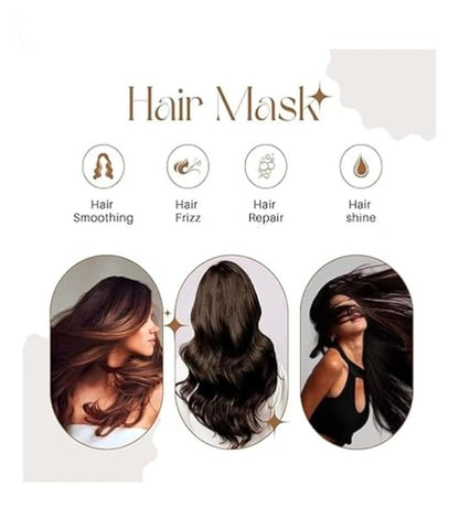 Natural Smoothing Nourishing Keratin Repair Hair Mask For Hair Treatment 100ML (Pack of 2)