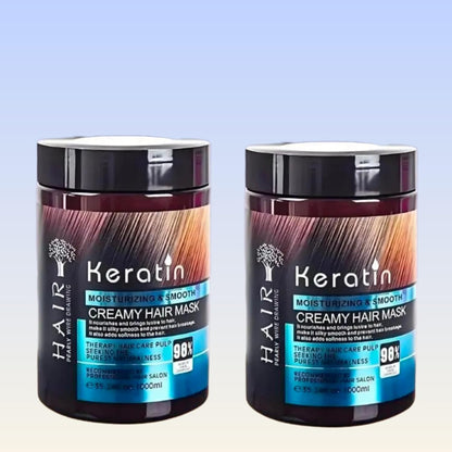 Natural Smoothing Nourishing Keratin Repair Hair Mask For Hair Treatment 100ML (Pack of 2)